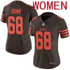 Women Cleveland Browns #68 Michael Dunn Nike Brown Game NFL Jerseys->women nfl jersey->Women Jersey
